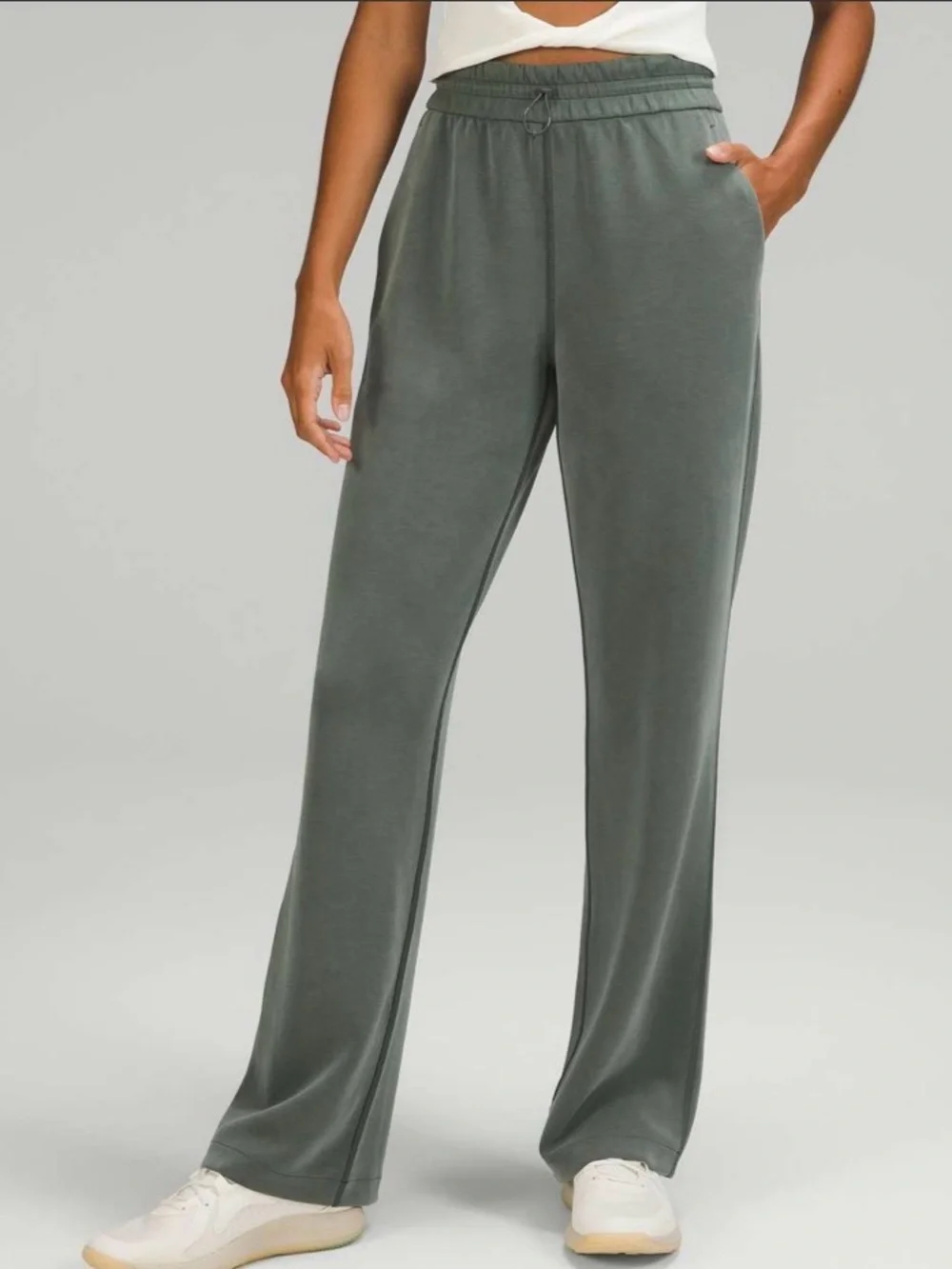 Lululemon Softstreme High-Rise Pant Full Length Smoked Spruce Straight Pants 30”